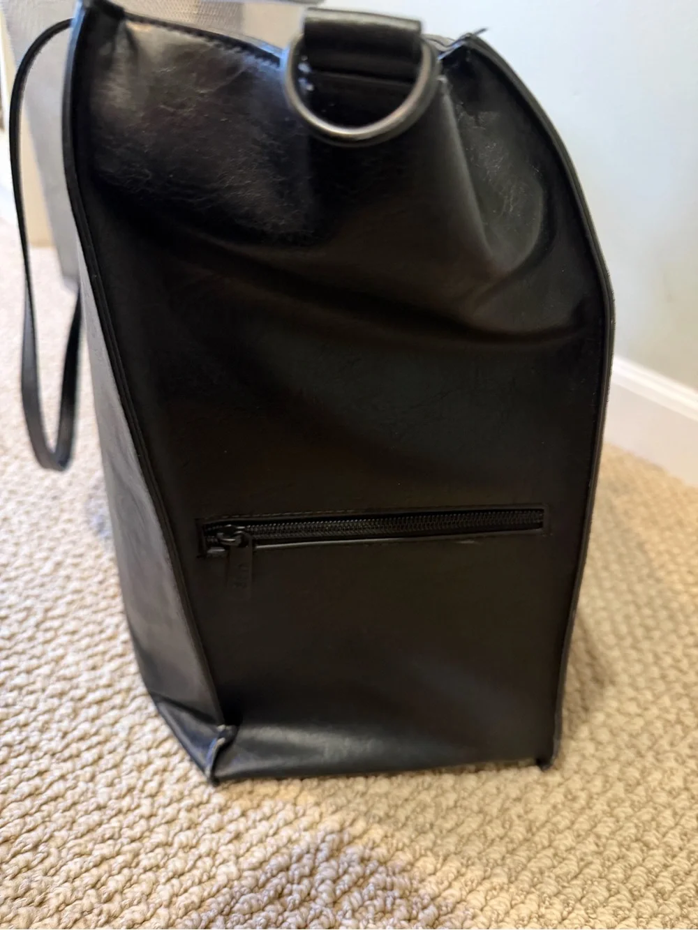 BEIS Black Work Tote Removable Shoulder Strap